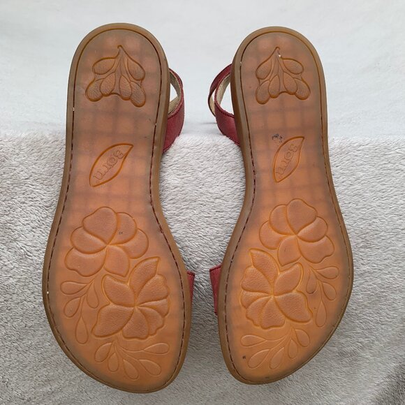 Born Alice Ankle Strap Leather Flat Sandals Sz8 - Picture 9 of 16